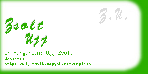 zsolt ujj business card